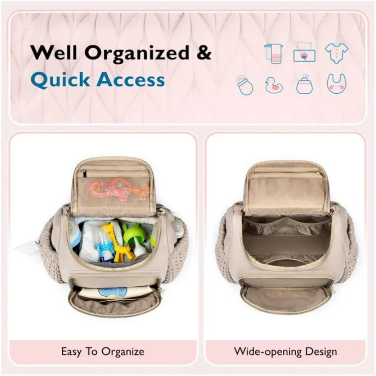 Mommy Diaper Bag Baby Stroller Organizer Backpack Large Capacity Outdoor Travel Maternity Bag With Insulated Pocket Changing Pad