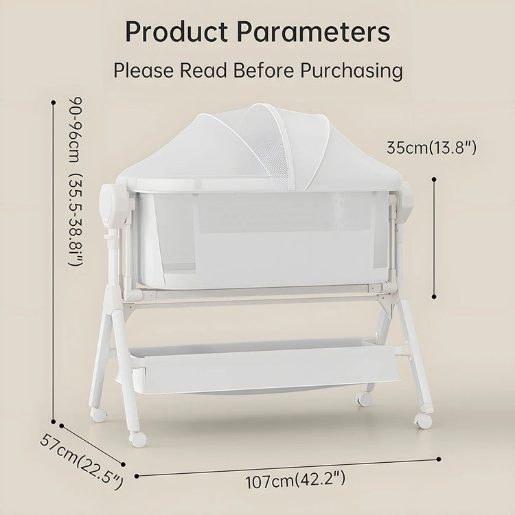 Rocking Baby Bassinet,Baby Cribs,Newborn Co-Sleeper,Infant Beside Sleeper,Unisex Baby Bed Cribs, Portable Travel Crib,Cradle