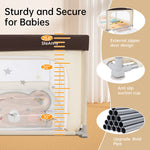 71" x79" Play pen for Baby Toddlers, Playpen with Mat,Unisex Play Yard, Play Pen Indoor&Outdoor,Big Baby Fence with Gate