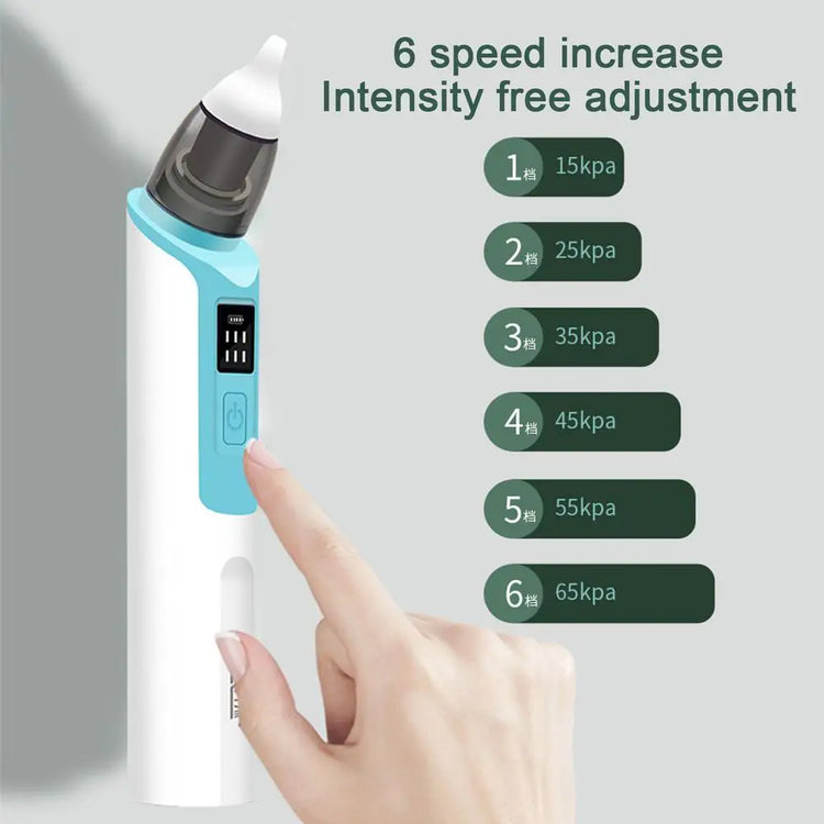 Baby Nasal Aspirator Baby Nose Cleaner Silicone Adjustable Suction Child Nasal Aspirator Health Safety Convenient Low Noise