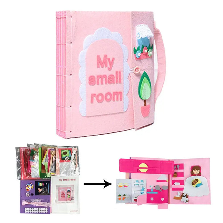 3D 5 Styles DIY My First Cloth Book Infant Baby Felt Quiet Cloth Books Early Learning Educational Felt Material Development Book