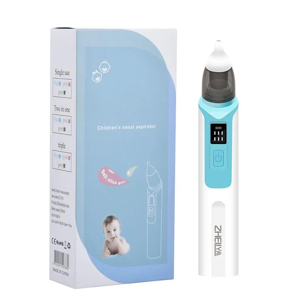 Baby Nasal Aspirator Baby Nose Cleaner Silicone Adjustable Suction Child Nasal Aspirator Health Safety Convenient Low Noise