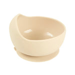 Baby Silicone Feeding Dishes Children Suction Plate Suction Sucker Bowl Wood Fork Spoon Set Toddler Training Tableware BPA Free