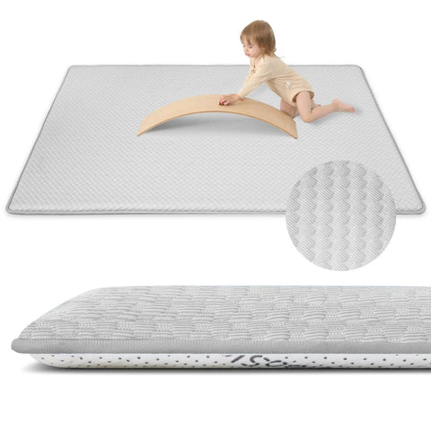 Baby Play Mat Large Soft 3CM Thick Non Slip Crawling Mat Memory foam Tummy Time Mat for Toddlers Baby Activities Rug