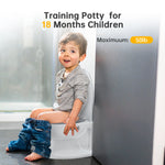 Potty Training Toilet for Toddler, Realistic Potty Training Toilet with Soft Seat with Realistic Flushing Sound & Non-Slip