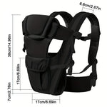 Baby Sling Carrier, 4-in-1 Ergonomic Baby Backpack Carrier, Easily Adjustable Baby Carrier Newborn to Toddler Poop bags dog