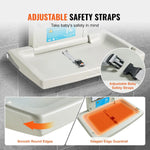 Wall-Mounted Baby Changing Station,Horizontal Foldable Diaper Change Table with Safety Straps and Hanging Rods, Use in Bathrooms