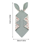 Snap Bibs For Baby Rabbit Ear Design Baby Bandana Drool Bibs Soft Comfortable Cotton Unisex Drooling Bib For Boys Girls