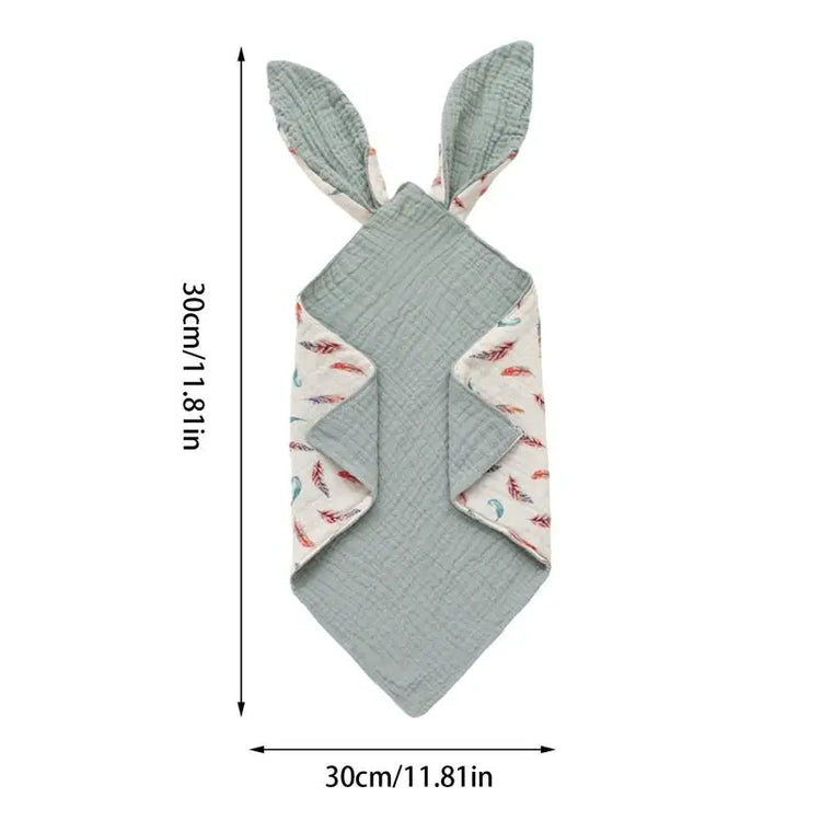Snap Bibs For Baby Rabbit Ear Design Baby Bandana Drool Bibs Soft Comfortable Cotton Unisex Drooling Bib For Boys Girls