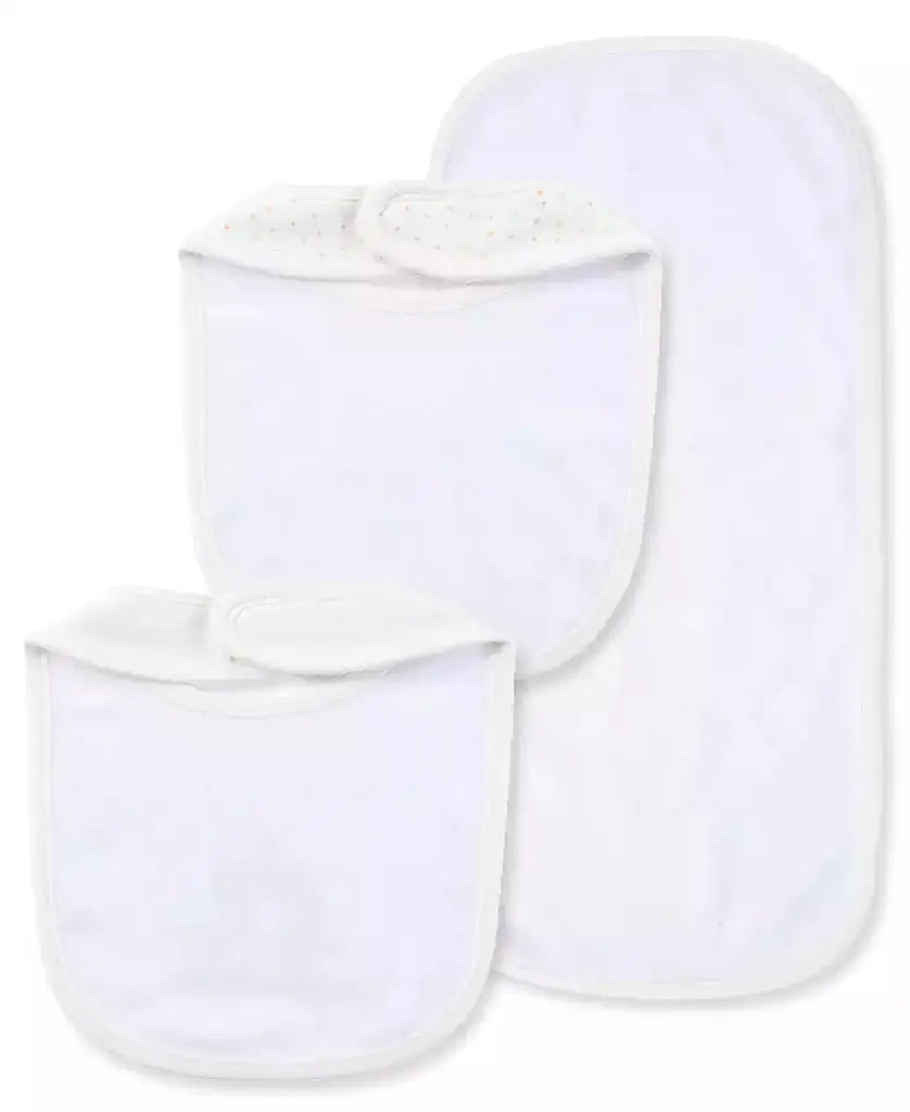 Little Me | Baby Boys and Baby Girls Giraffe Bibs and Burp Cloth