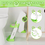 Potty Training Seat with Adjustable Height Step Stool Ladder Anti-Slip Pads for Safety Toddler Toilet Trainer for Girls Boys
