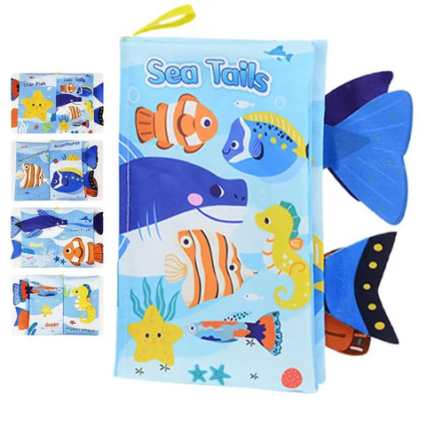 Crinkle Books For Babies Tails Babies Book Cute Sensory Babies Books Early Education Toys Creative Toddler Interactive Books For