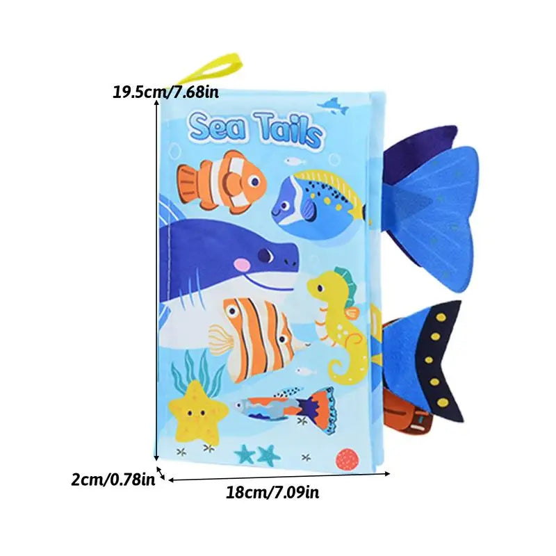 Crinkle Books For Babies Tails Babies Book Cute Sensory Babies Books Early Education Toys Creative Toddler Interactive Books For
