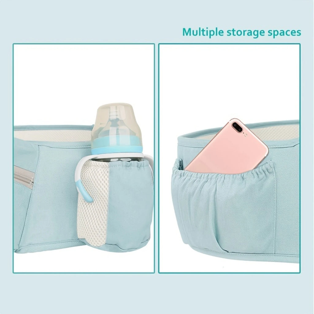Baby Carrier, 6-in-1 Baby Carrier With Waist Stool, Baby Carrier With Hip Seat For Breastfeeding, One Size Fits All - Adapt To N