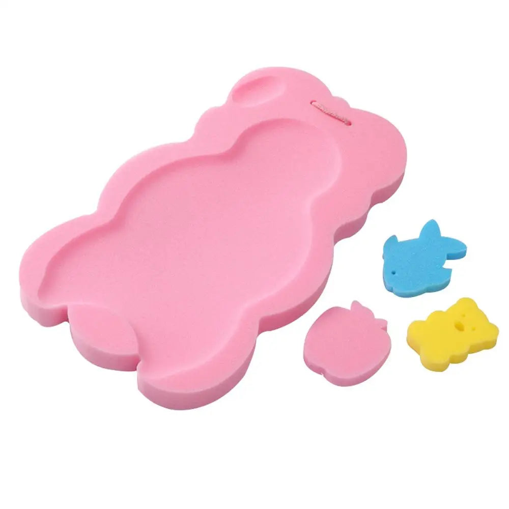 Sponge Baby Bath Mat Non-slip Sponge Mat Anti-skid Bathtub Infant Bath Pad Newborns Seat for Baby Care