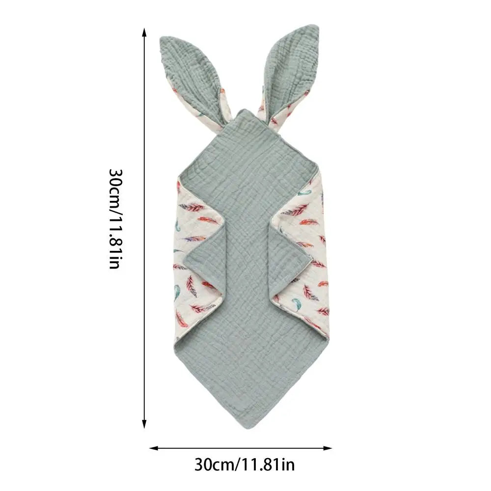Snap Bibs For Baby Rabbit Ear Design Baby Bandana Drool Bibs Soft Comfortable Cotton Unisex Drooling Bib For Boys Girls