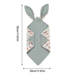 Snap Bibs For Baby Rabbit Ear Design Baby Bandana Drool Bibs Soft Comfortable Cotton Unisex Drooling Bib For Boys Girls