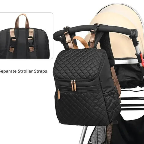 2022 Fashion New Baby Diaper Bag Backpack Multifunctional Diaper Bag Organizer with Thermal Milk Bottle Bag Baby Bags for Mom