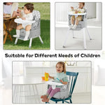 1 Portable Baby Highchair Convertible Highchair for Babies and Toddlers - Foldable Carry Small Box, High Chair, Infant Booster