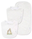 Little Me | Baby Boys and Baby Girls Giraffe Bibs and Burp Cloth