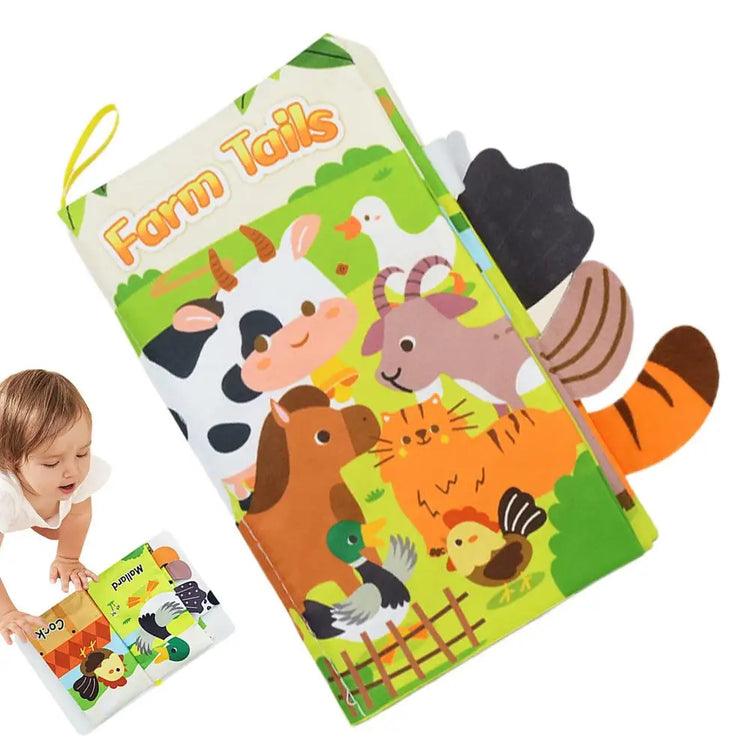 Crinkle Books For Babies Tails Babies Book Cute Sensory Babies Books Early Education Toys Creative Toddler Interactive Books For