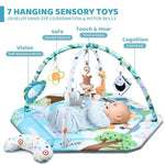 Great Discounts.Baby Gym Play Mat, 8-in-1 Tummy Time Mat & Ball Pit with 6 Toys, Washable Baby Activity Play Mat for Visual, Hea