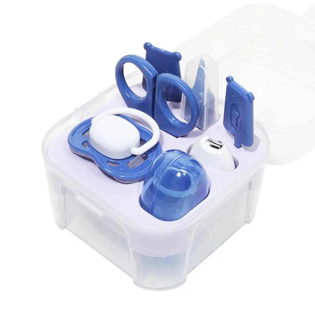 Luxurious Essential Baby Grooming Kit - Complete 7 Piece Set for Newborn Nursery Care and Health - Ideal for Easily Grooming, Tr