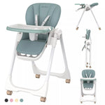 SEJOY Baby High Chair Infants Folding Convertible Removable Tray Adjustable Seat
