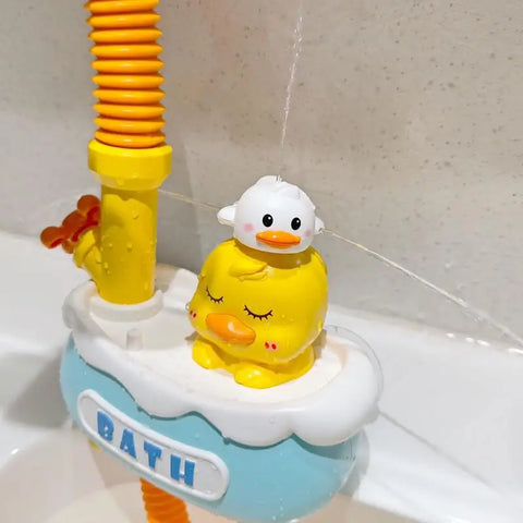 Baby Bath Toy Sprayer Colorful Sunflower Bathtub Toys Baby Shower Head Adjustable Interactive Baby Shower Faucet Spray Toys For