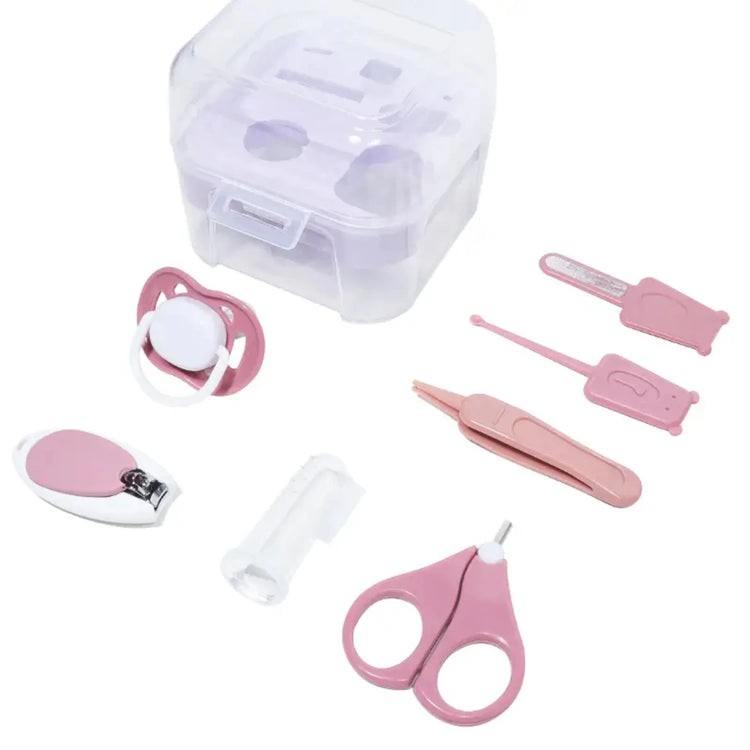 Luxurious Essential Baby Grooming Kit - Complete 7 Piece Set for Newborn Nursery Care and Health - Ideal for Easily Grooming, Tr