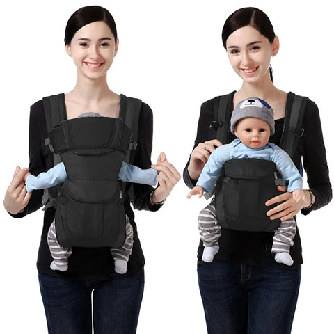 Baby Sling Carrier, 4-in-1 Ergonomic Baby Backpack Carrier, Easily Adjustable Baby Carrier Newborn to Toddler Poop bags dog