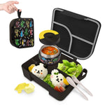 Toddler Bento Lunch Box, Kids Leakproof Lunch Food Containers, Insulated Hot Food Jar with Lunch Bag for School, Trvael