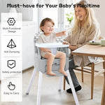1 Portable Baby Highchair Convertible Highchair for Babies and Toddlers - Foldable Carry Small Box, High Chair, Infant Booster