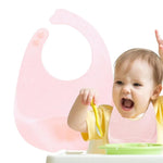 Baby Silicone Bibs Babies Waterproof Bib Solid Adjustment Children's Burp Cloths Accessories Newborn