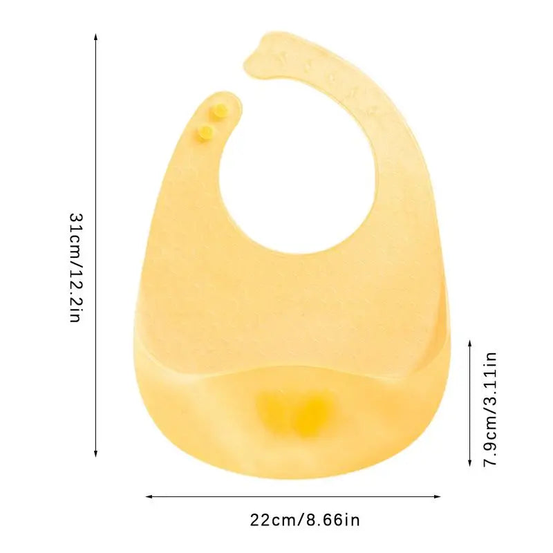 Baby Silicone Bibs Babies Waterproof Bib Solid Adjustment Children's Burp Cloths Accessories Newborn