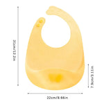 Baby Silicone Bibs Babies Waterproof Bib Solid Adjustment Children's Burp Cloths Accessories Newborn