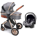 2 In 1 Baby Cradle Stroller, Convertible Foldable Standard Stroller, Double-sided Stroller Stroller, Portable High View Stroller