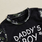 Toddler Boys Casual Outfits Camo Print Tee and Elastic Waist Shorts Set for 2 Piece Summer Clothing Set