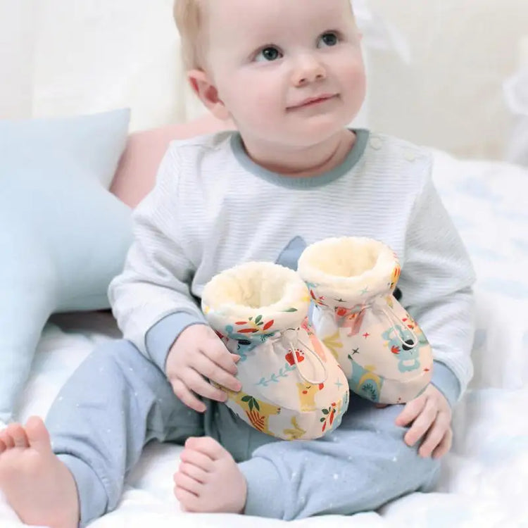 Baby Warm Winter Boots Non-Slip Texture Shoes Cozy Soft Kids Boots Non-Slip Texture Shoes Warm Cotton Winter Booties For Winter