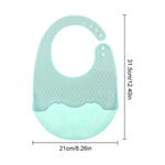 Children's Bibs Unisex Soft Silicone Feeding Bibs Adjustable Baby Food Feeding Bibs Eating Bibs With Food Catcher In Dinosaur