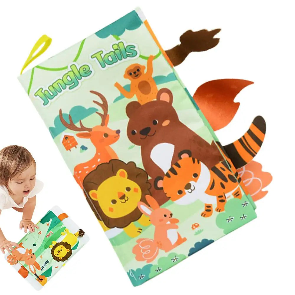 Crinkle Books For Babies Tails Babies Book Cute Sensory Babies Books Early Education Toys Creative Toddler Interactive Books For