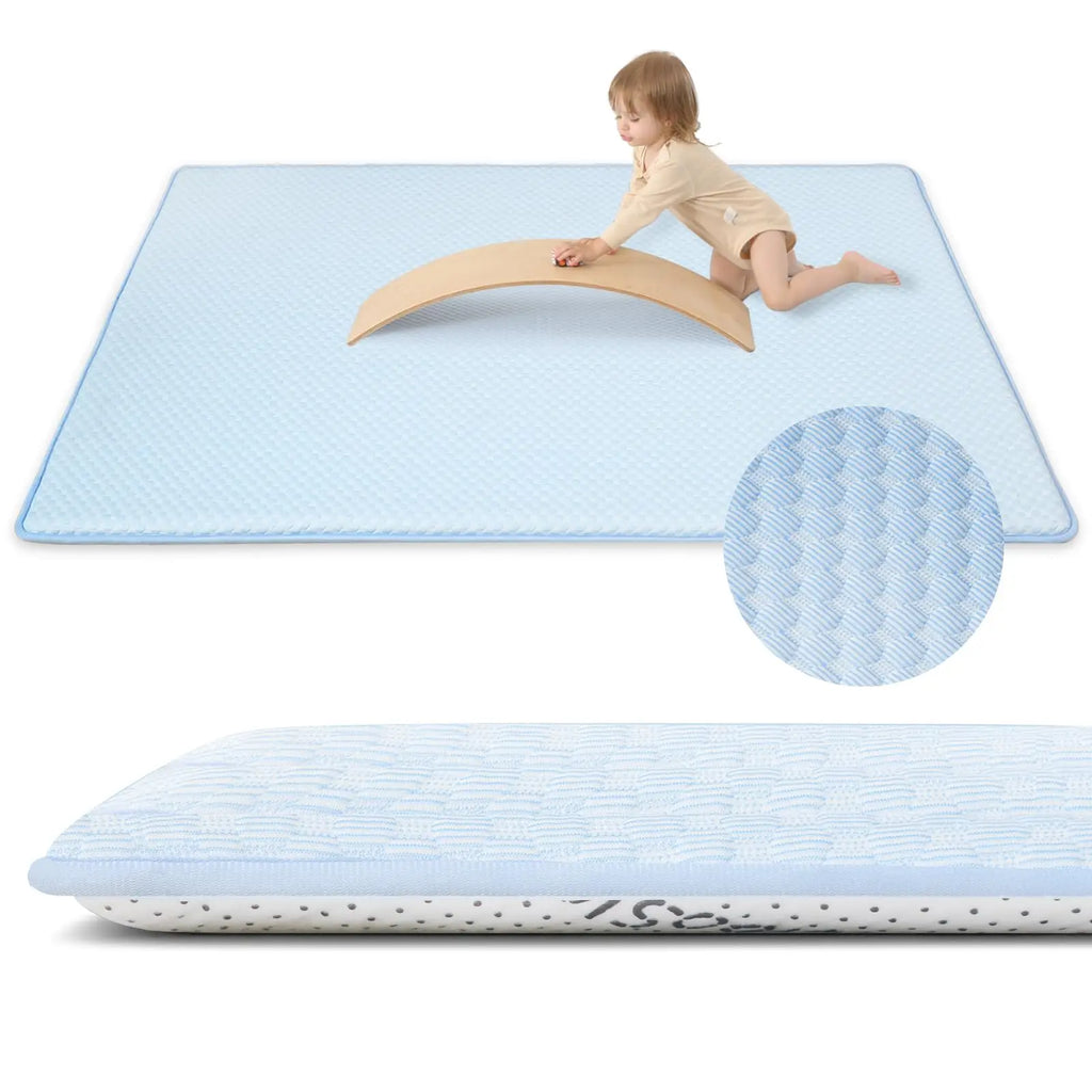 Baby Play Mat Large Soft 3CM Thick Non Slip Crawling Mat Memory foam Tummy Time Mat for Toddlers Baby Activities Rug