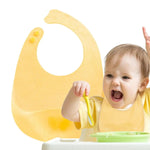 Baby Silicone Bibs Babies Waterproof Bib Solid Adjustment Children's Burp Cloths Accessories Newborn