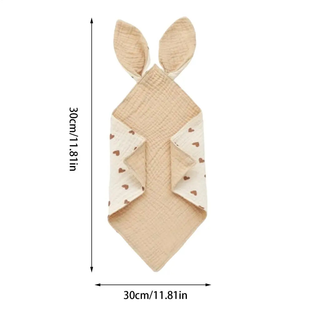 Snap Bibs For Baby Rabbit Ear Design Baby Bandana Drool Bibs Soft Comfortable Cotton Unisex Drooling Bib For Boys Girls