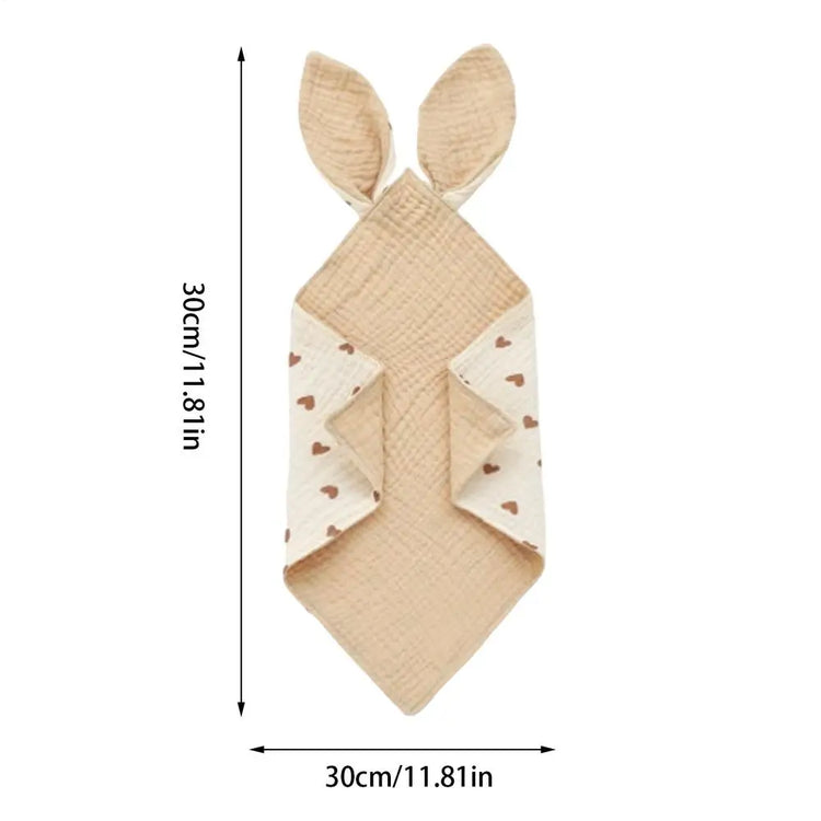 Snap Bibs For Baby Rabbit Ear Design Baby Bandana Drool Bibs Soft Comfortable Cotton Unisex Drooling Bib For Boys Girls