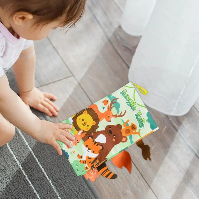 Crinkle Books For Babies Tails Babies Book Cute Sensory Babies Books Early Education Toys Creative Toddler Interactive Books For