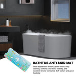 Baby Bath Mat Non Slip Cartoon Toddler Anti-Slip Shower Mats 40 X 16 Inch Machine Washable Toddler Baby Bathtub Mat With Suction